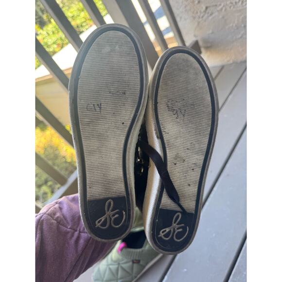 Sam Edelman High Top Multi-Texture Leather Sneakers - Picture 5 of 8